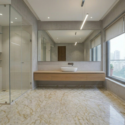 master bedroom interior Purva Northern Lights apartment